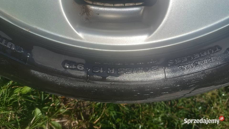 Felgi aluminiowe 20555 R16 opony Continental Kręćkowo sprzedam