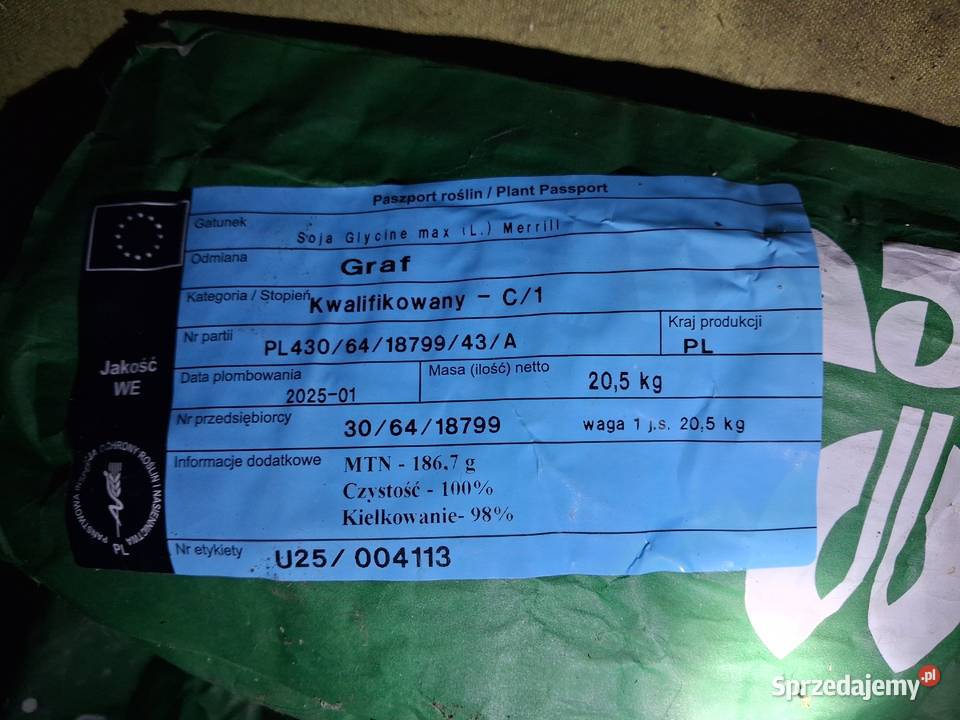 Soja Graf zbiór 2025
