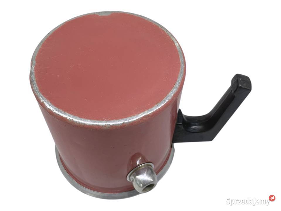 Stary aluminiowy garnek na mleko 1L PRL Antyki małopolskie