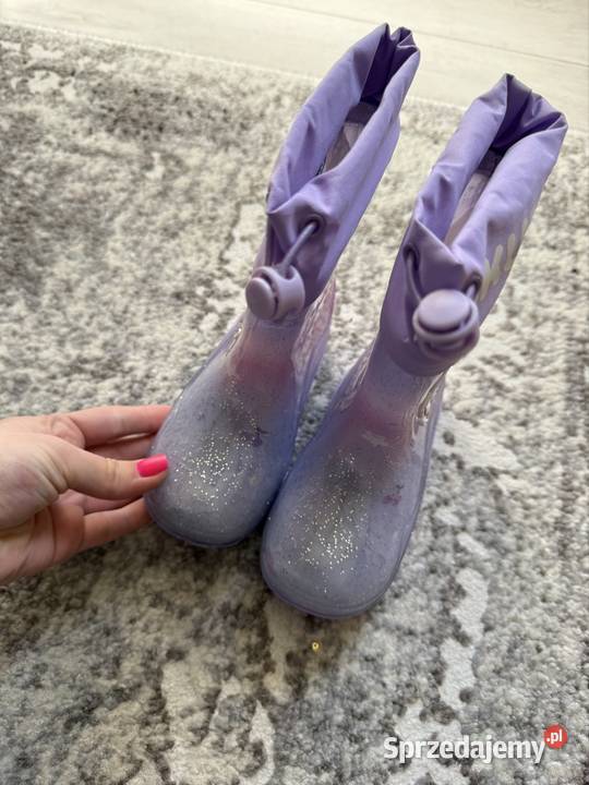 NOWE kalosze dziecięce KUROMI r25 brokatowe dziewczynka sprzedam