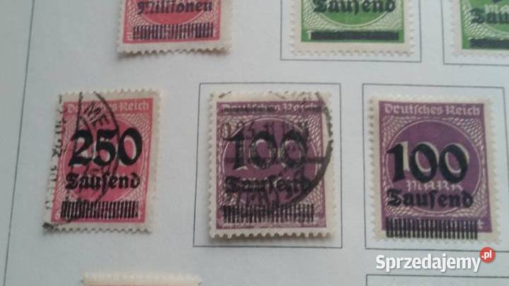 znaczki deutsches reich 1923 Militaria Gdynia sprzedam