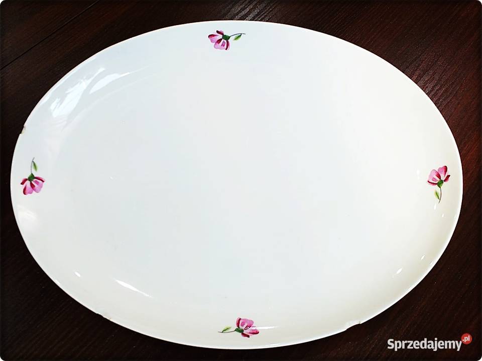 Duży Półmisek Talerz 3325 Karolina Porcelana biały Żary