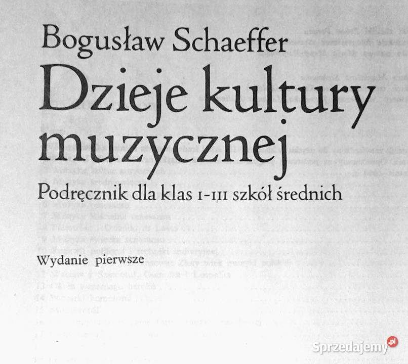 Muzyka Dzieje kultury muzycznej kl 13 Bogusław