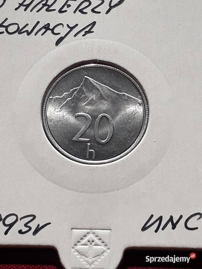 20 Halerzy Słowacja 1993 r Mennicze Konin