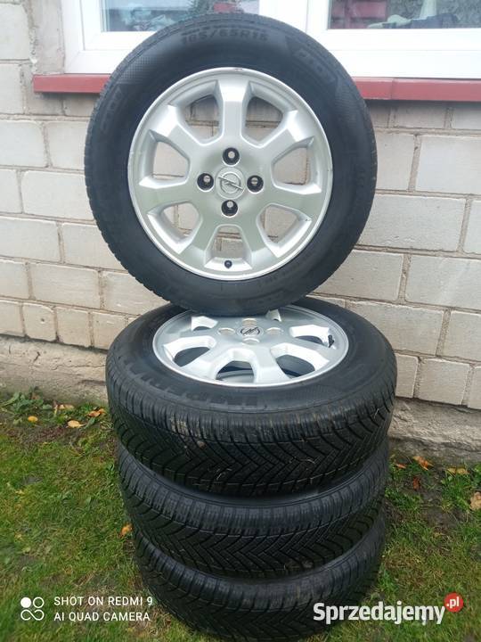 Koła Alu Z Oponami Całorocznymi 4x100 Opel itp łódzkie Rzeczków