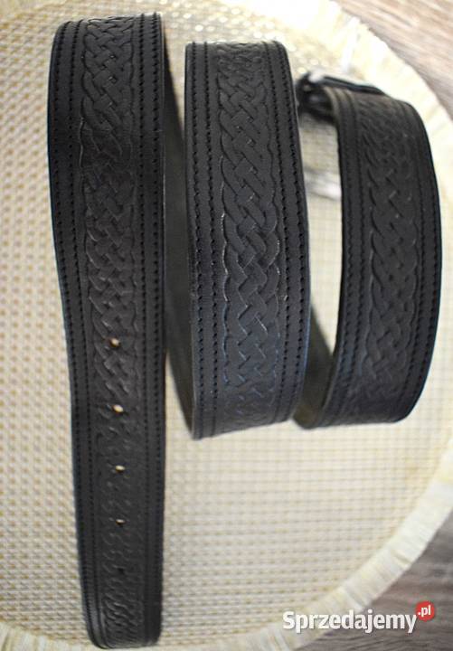Solidny i mocny pas skórzany z lat 80 tych Dla mężczyzn kujawsko-pomorskie Chełmno