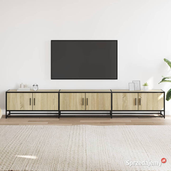 Szafka pod TV dąb sonoma 240x35x41 materiał Warszawa