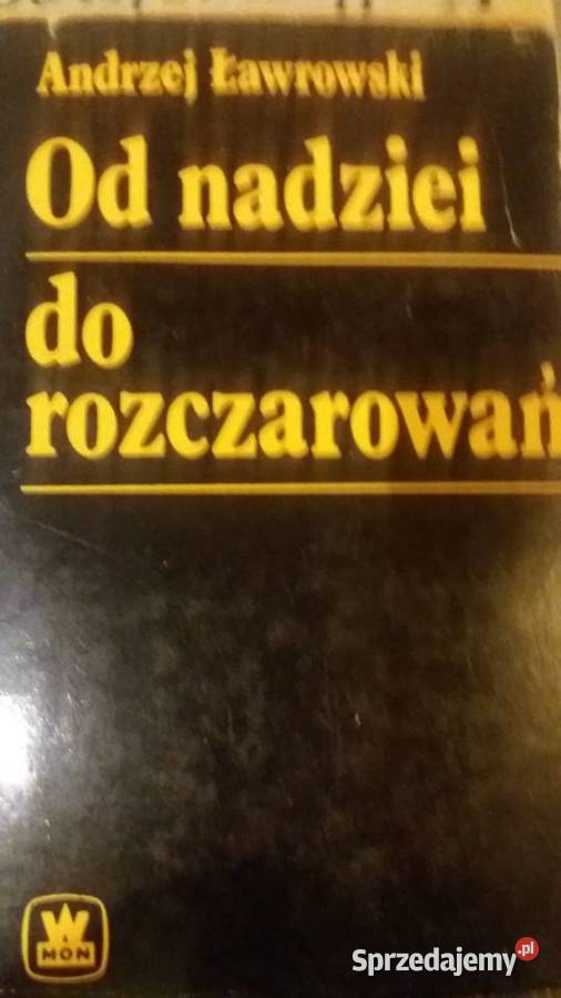 nadziei do rozczarowań Ławrowski książki Antykwariat Warszawa