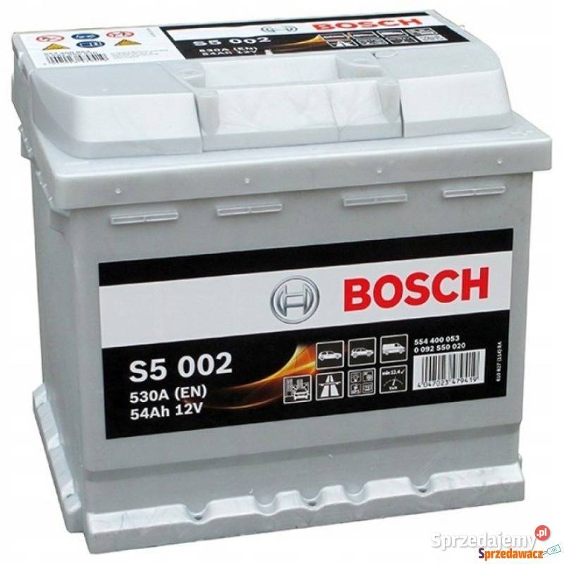 Akumulator 54Ah 530A Bosch Silver S5002 Części samochodowe Piotrków Trybunalski