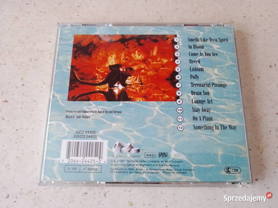 Nirvana Nevermind CD z 1991 roku