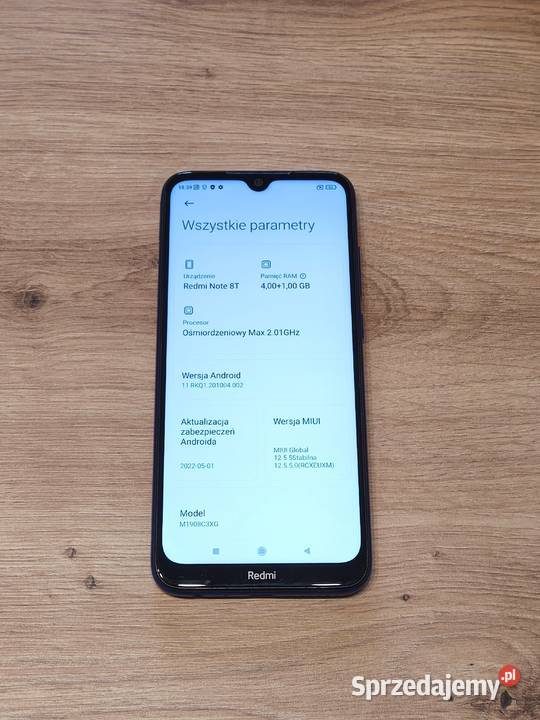 Telefon XIAOMI REDMI NOTE 8T pudełko szkło etui Łódź sprzedam