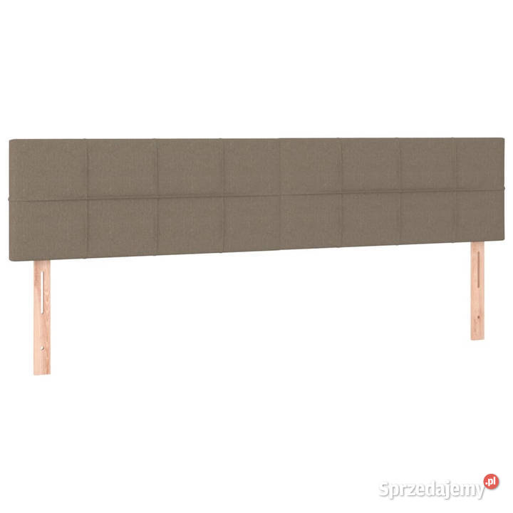 Zagłówek do łóżka z LED taupe 160x5x7888 tkanina Warszawa