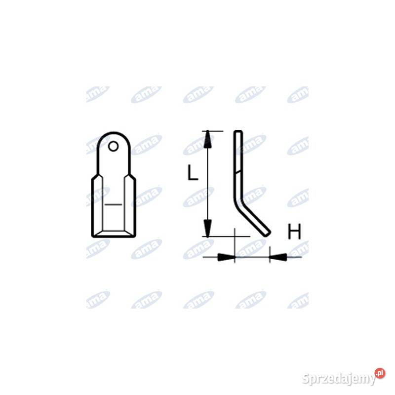 Nóż Y otwór 165 130x60x40x8 YFEI34 63FEI34 Ferri Kamionna sprzedam