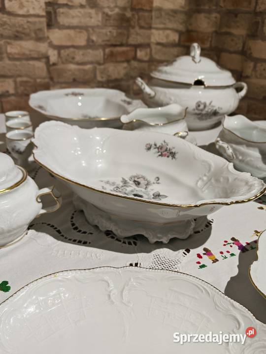Rosenthal sanssouci Grey rose duży zestaw Sandomierz