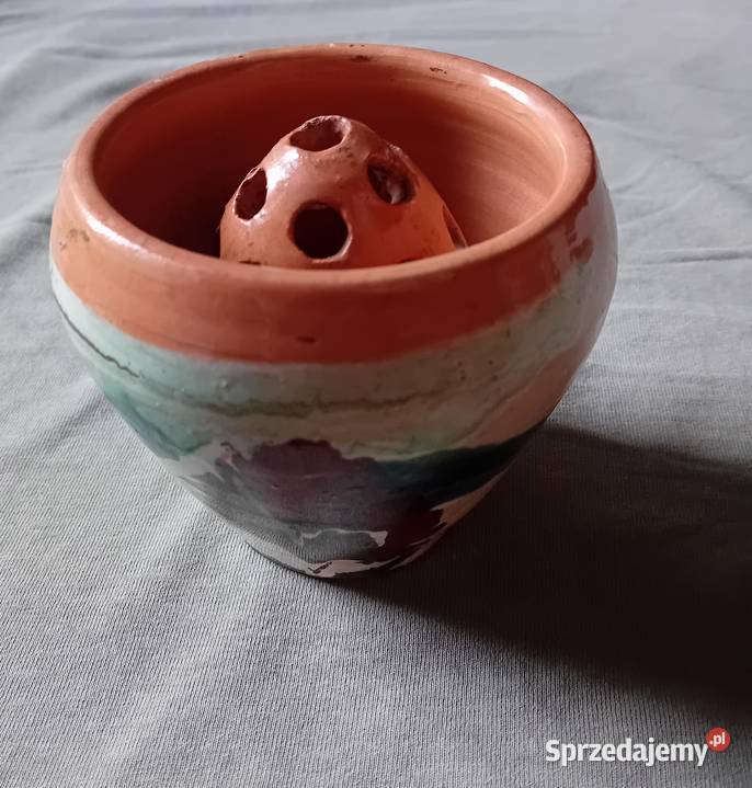 Ceramiczna ikebana pikasiak PRL Porcelana i szkło Koźminek