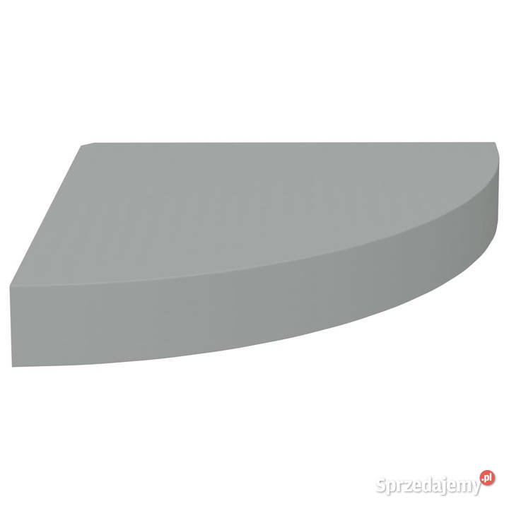 Narożna półka ścienna szara 25x25x38 MDF Półki mazowieckie Warszawa