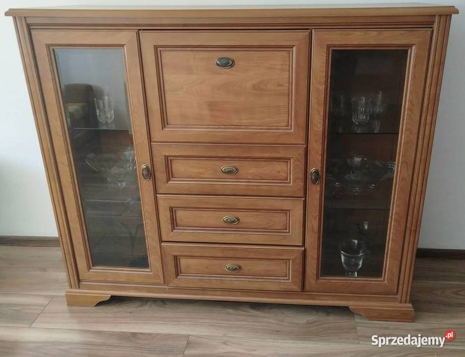 Komplet mebli do salonu komoda witryna narożna Wartkowice