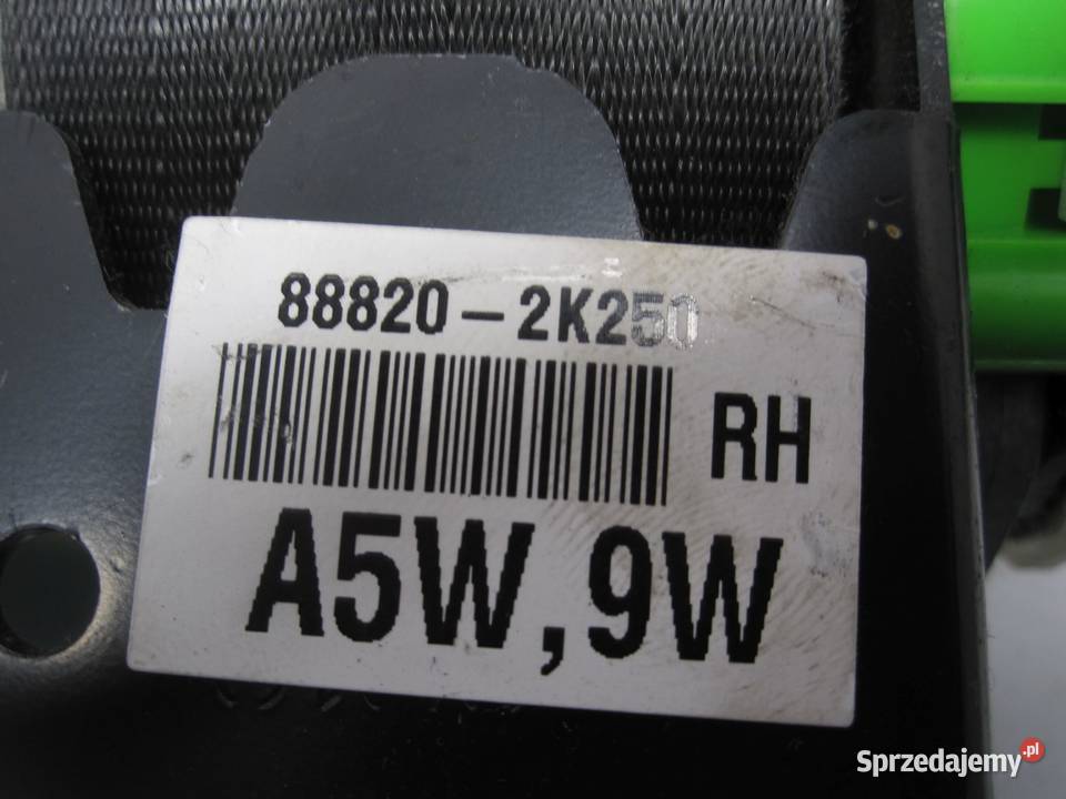 KIA SOUL 09r pas bezpieczeństwa prawy przód świętokrzyskie Kielce