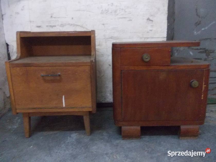 Stare szafki nocna PRL vintage Nocne Bielsko-Biała sprzedam