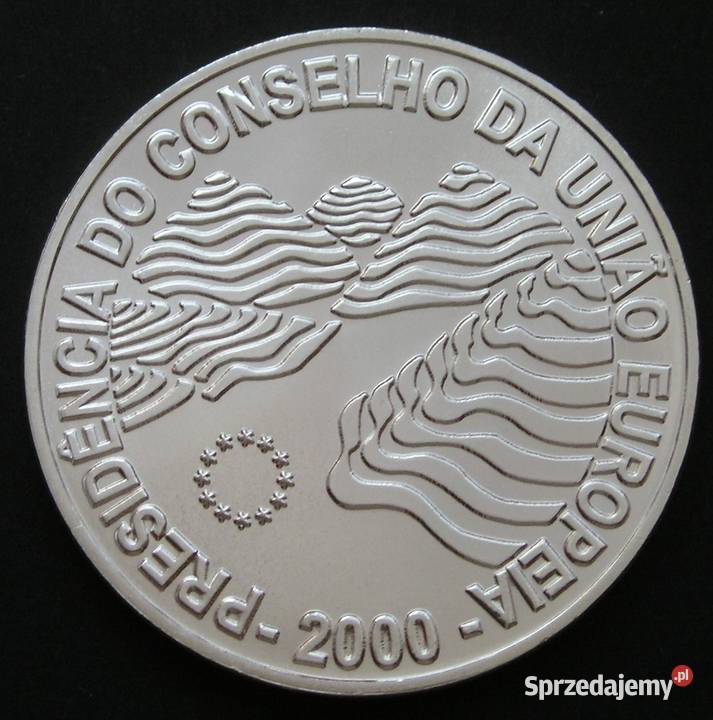 Portugalia 1000 escudos 2000 UE SREBRO stan 12 Łódź