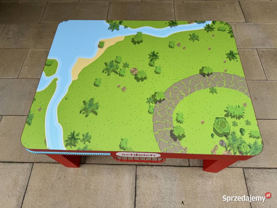 Stolik dziecka do zabawy klocki figurki kolorowy Garwolin