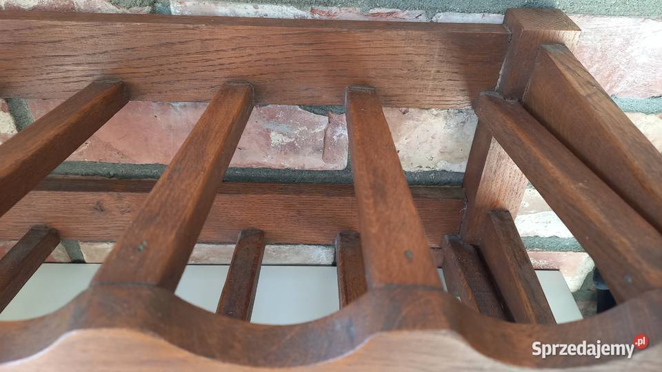 Stojak na wino drewniany dębowy 12 butelek 712