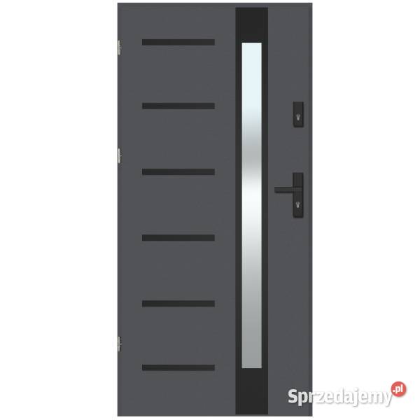 NOWE DRZWI THERMO MODENA NERO CIEPŁE WZMACNIANE Częstochowa