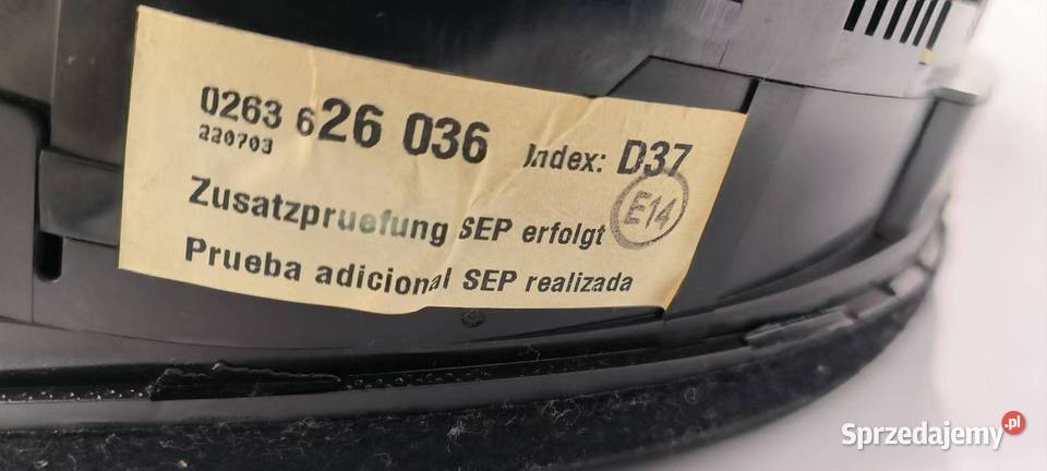 LICZNIK ZEGAR AUDI A4 B6 0263626036 Lipno