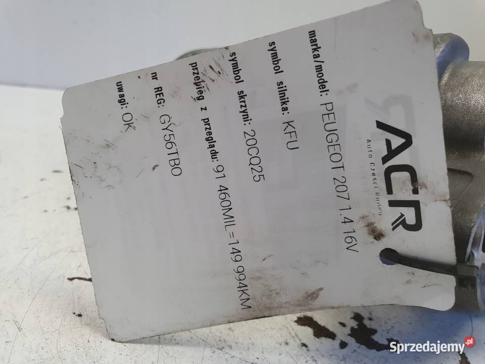 Peugeot 207 14 16V ROZRUSZNIK 9647982880 lubelskie Janów