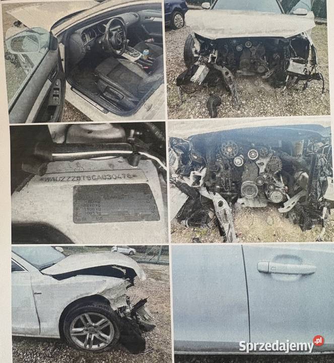 Audi A5 sportback uszkodzona Rok produkcji 2012 Góra Puławska sprzedam