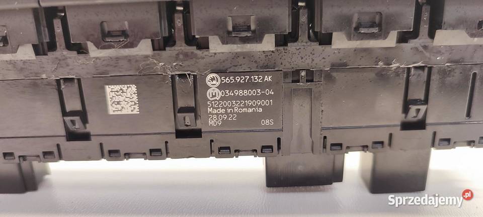 SKODA KAROQ PANEL PRZEŁĄCZNIK 565927132AK Panele sterowania, przełączniki