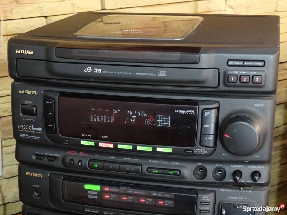 Wieża Aiwa mocna 350 wat i sprawna korektor Jasło