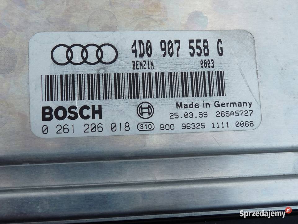 AUDI A8 D2 9902 STEROWNIK SILNIKA 4D0907558G Przemęt sprzedam