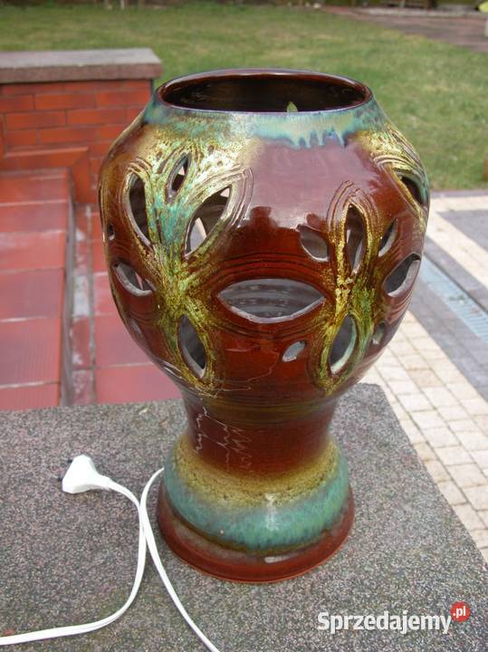 stara ceramiczna lampa lampka oryginał lubuskie Gorzów Wielkopolski