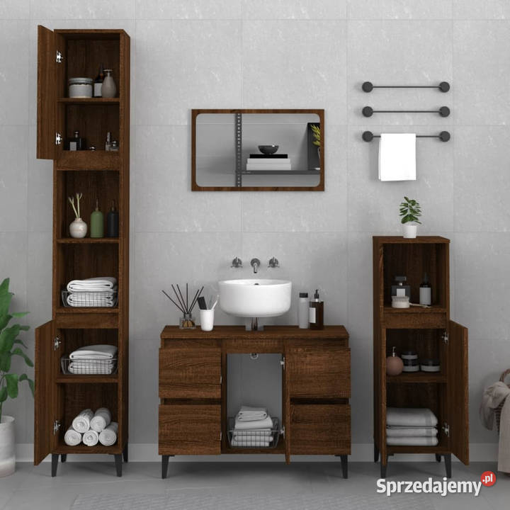 Szafka pod umywalkę brązowy dąb 80x33x60 Łazienkowe Warszawa sprzedam