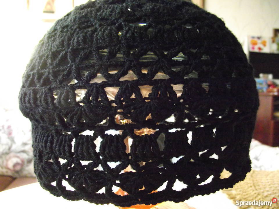 KORONKOWA BAWEŁNIANA CZAPECZKA AUTORSKIE wielkopolskie