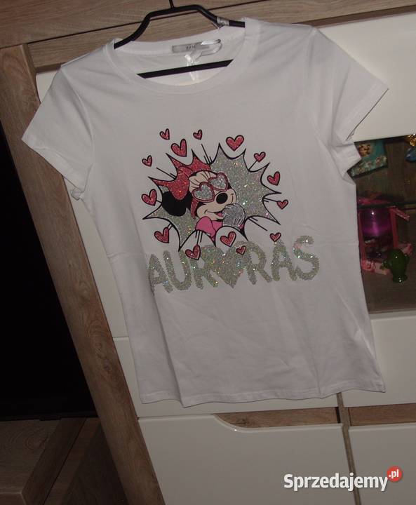 KoszulkaTshirt MIKI kolorowe cyrkonie rSM Bluzki i koszule Rawicz sprzedam