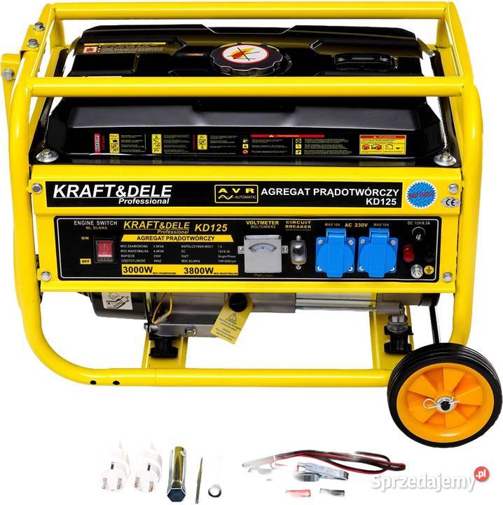 Agregat prądotwórczy 3kW 38kW 230V KD125