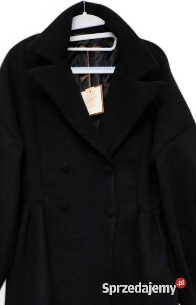 Bestseller płaszcz w kolorze czarnym posiada Wejherowo sprzedam