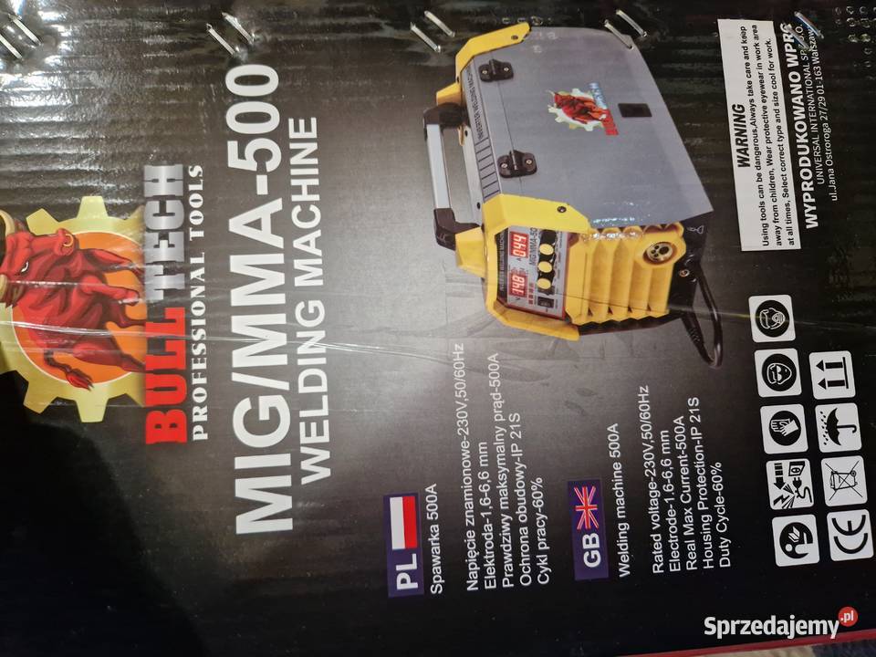 SPAWARKA MIGOMAT 500A MIG MAG MMA bulltech Dom i Ogród Głogowa sprzedam