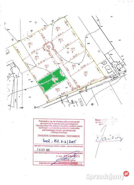Sprzedam działke 13712 Krzyż Wielkopolski