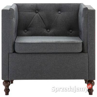 vidaXL Fotel ciemnoszary tkanina247161 Fotele sprzedam