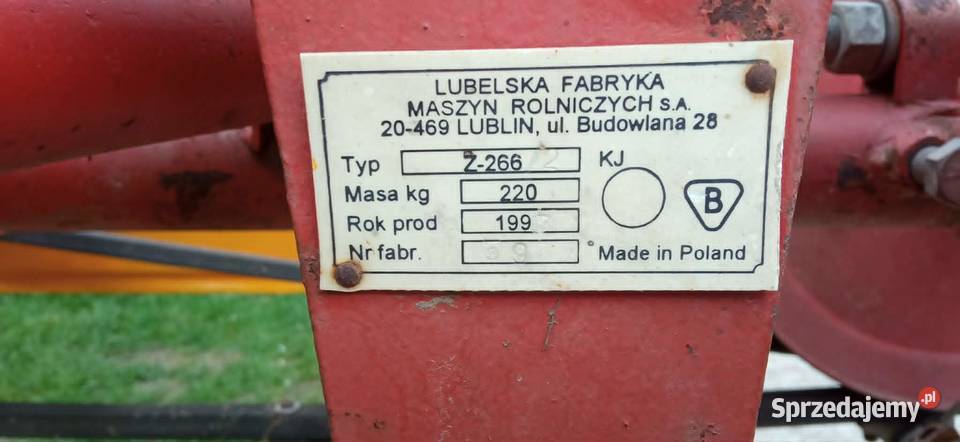 Przewracarka taśmowa Z2662 zadbana gotowa do Niskowa