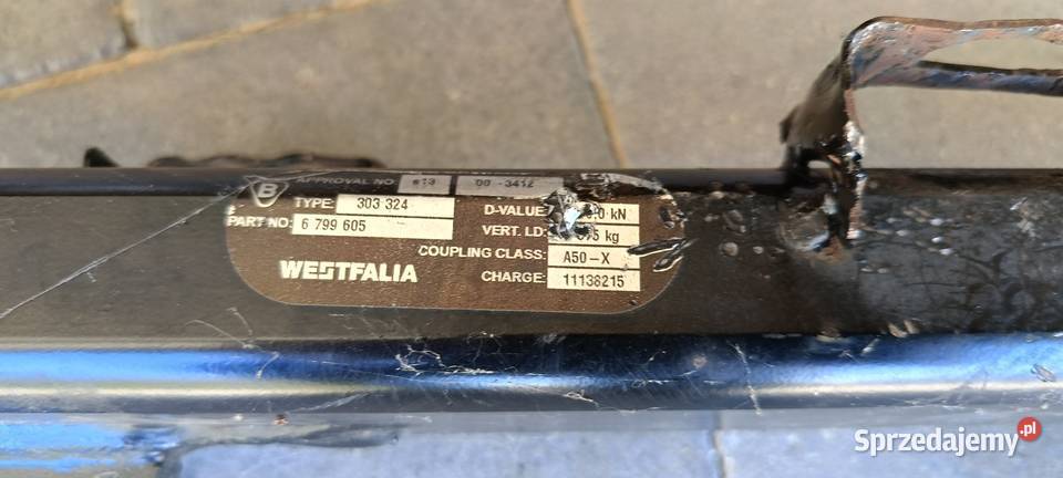 BMW 3 F30 F31 F32 F33 belka hak WESTFALIA Opole Lubelskie