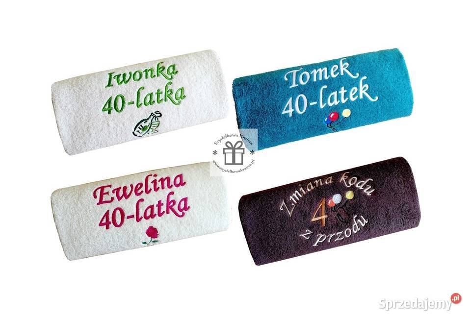Prezent na czterdzieste 40 URODZINY ręcznik z kujawsko-pomorskie Toruń