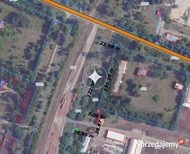 Na sprzedaż dzialka przemysłowa 05ha Orchówek asfalt Sprzedaż