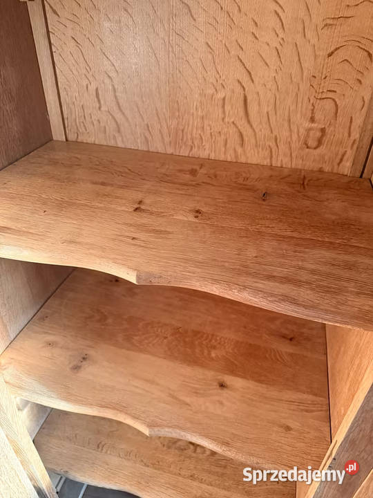 Piękny dębowy kredens dębowa biblioteka lity Sypniewo