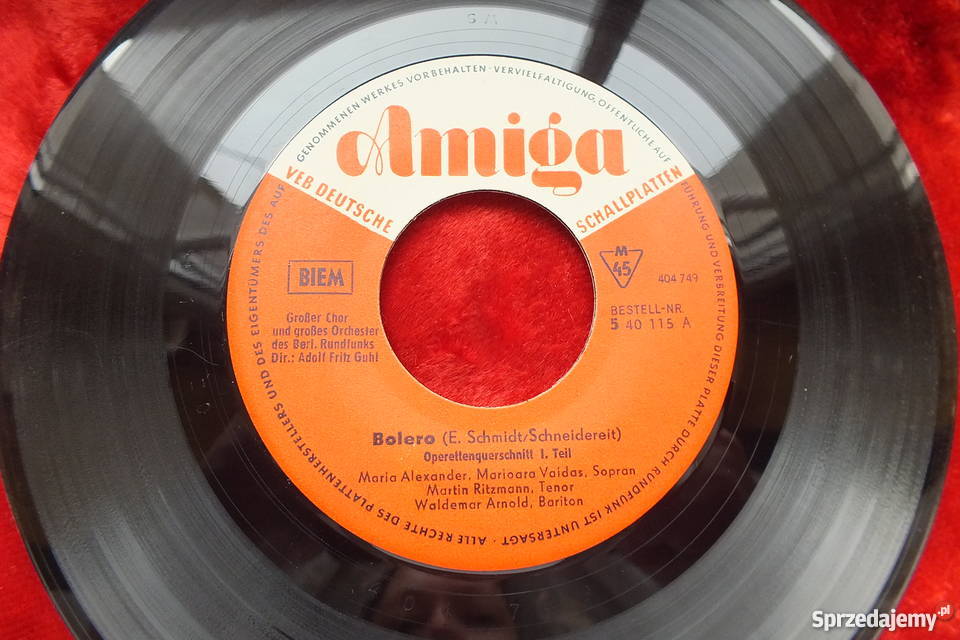 Płyta winylowa szelakowa Bolero E Schmidt Płyty i kasety Żary