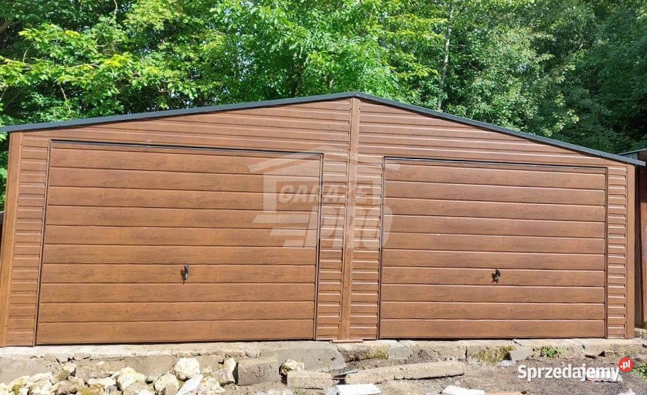 Garaz blaszany 7x5 2x Brama uchylna małopolskie Krynica-Zdrój sprzedam