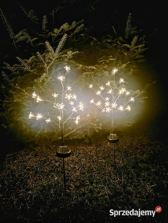 Hit NOWE Lampki solarne LED Drzewko kwiatków